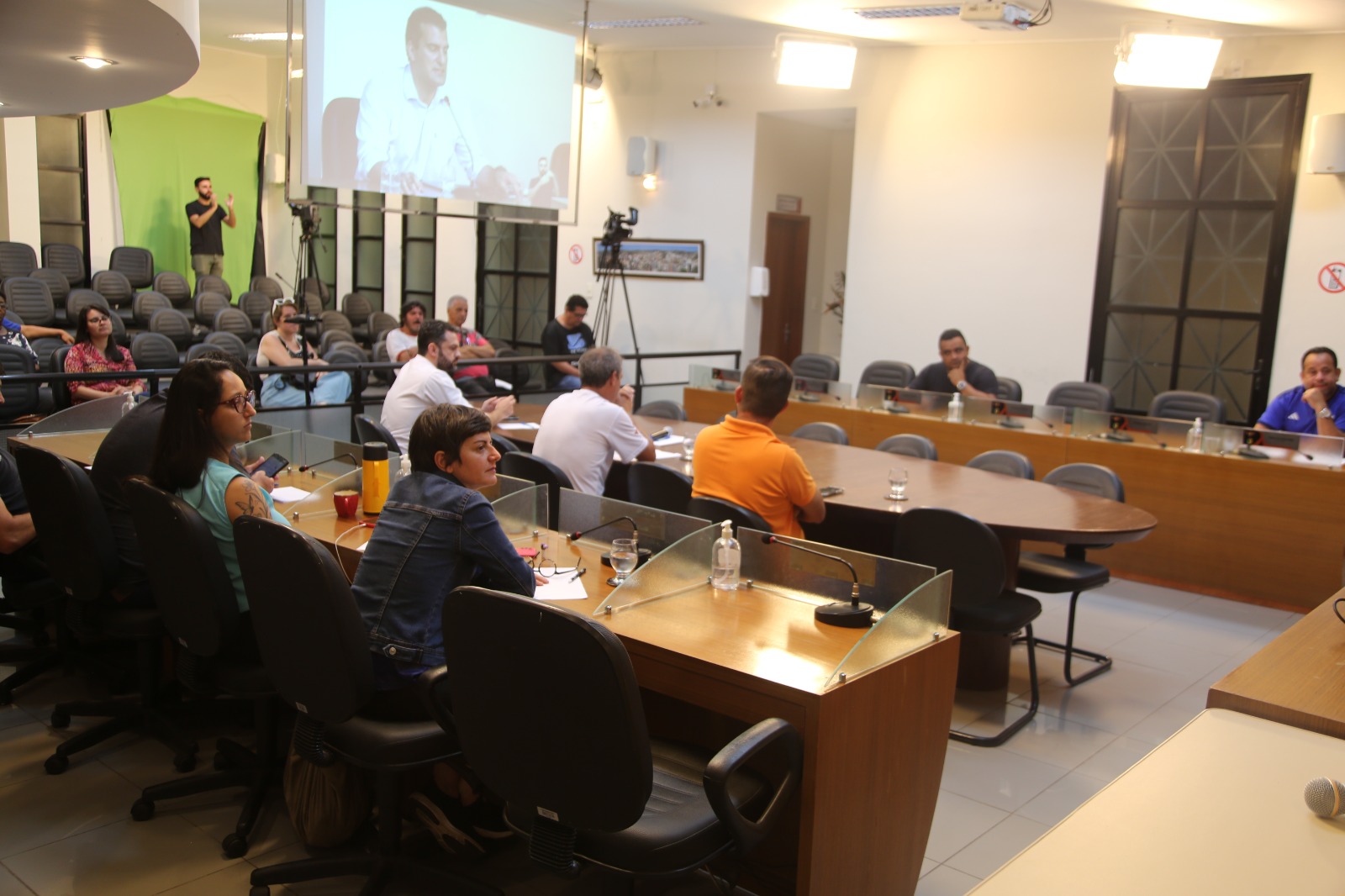 Visão geral do plenário