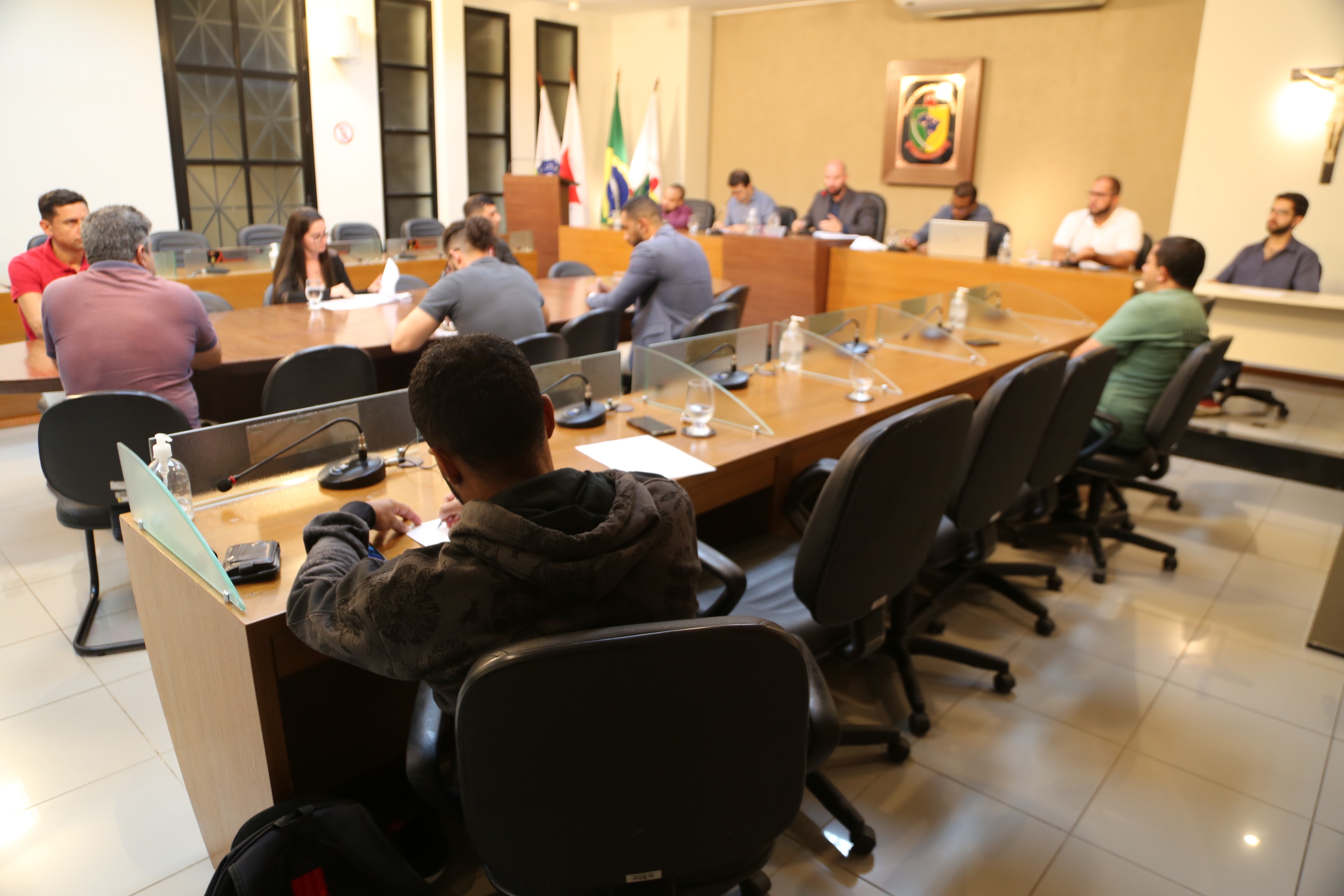 A Mesa Central se completou com a presença do Coordenador de Regulamentação de Transporte, Hebert Alexandre Ribas; o Proprietário da Empresa Click Boy e Motoboy, Gabriel Fialho; o Representante dos Motoboys, Jomar Vieira Presmic; a Representante do ‘Rota 31’, aplicativo que prestaria o serviço, Kattzany Bellico; O Diretor Executivo da Cooperativa de Transporte de Passageiros e Transporte por Aplicativo de Viçosa e região (COOPTRA), Cristiano Santana, e o Vice-Presidente do Sindicato dos motoristas de Ponte Nova, Virgílio Ferreira. Além disso, os vereadores Marco Cardoso (Marcão Paraíso) (PSDB), Marcos Fialho (sem partido) e Rogério Fontes (Tistu) (sem partido) também marcaram presença na sessão.