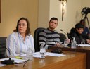 Mesa Diretora  Ao centro o Presidente da Câmara Municipal de Viçosa, Vereador Rafael Cassimiro (Filho do Zeca do Bar) (PSDB); à esquerda a Vereadora Vanja Honorina (PSD); e a 2ª Secretária da Mesa Diretora, Vereadora Marly Coelho (PSC)