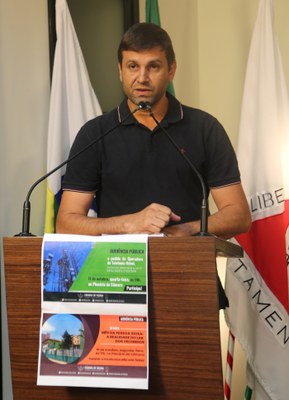 Vereador Marcos Fialho (sem partido) Presidente da Comissão de Agronegócio e Meio Ambiente