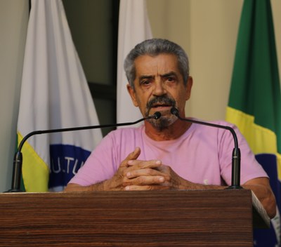 Vereador João Januário (João de Josino) (Cidadania) Presidente da Comissão de Obras e Serviços Públicos, e Líder do Executivo