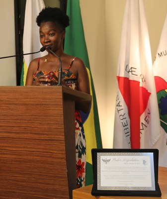 Agradecimento de Aparecida, coordenadora geral do CTA-ZM.