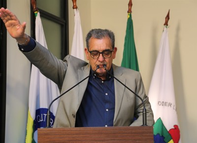 Juramento do suplente do Vereador Cristiano Gonçalves (Moto Link) (Solidariedade), Vereador José Mauro (Solidariedade), no momento de sua Posse.