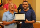 Entrega da Placa de Homenagem ao Presidente do Barrinha Futebol Clube pelo Vereador Rogério Fontes (Tistu) (sem partido)
