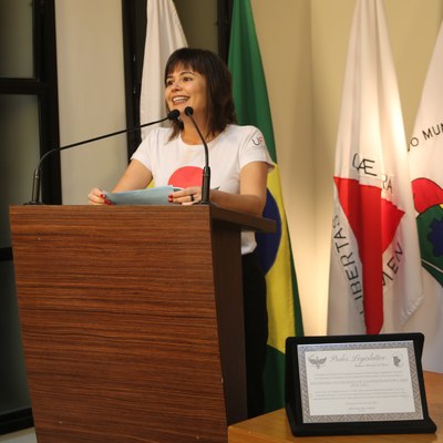 Agradecimento de Bianca Lima, coordenadora da ITCP-UFV.