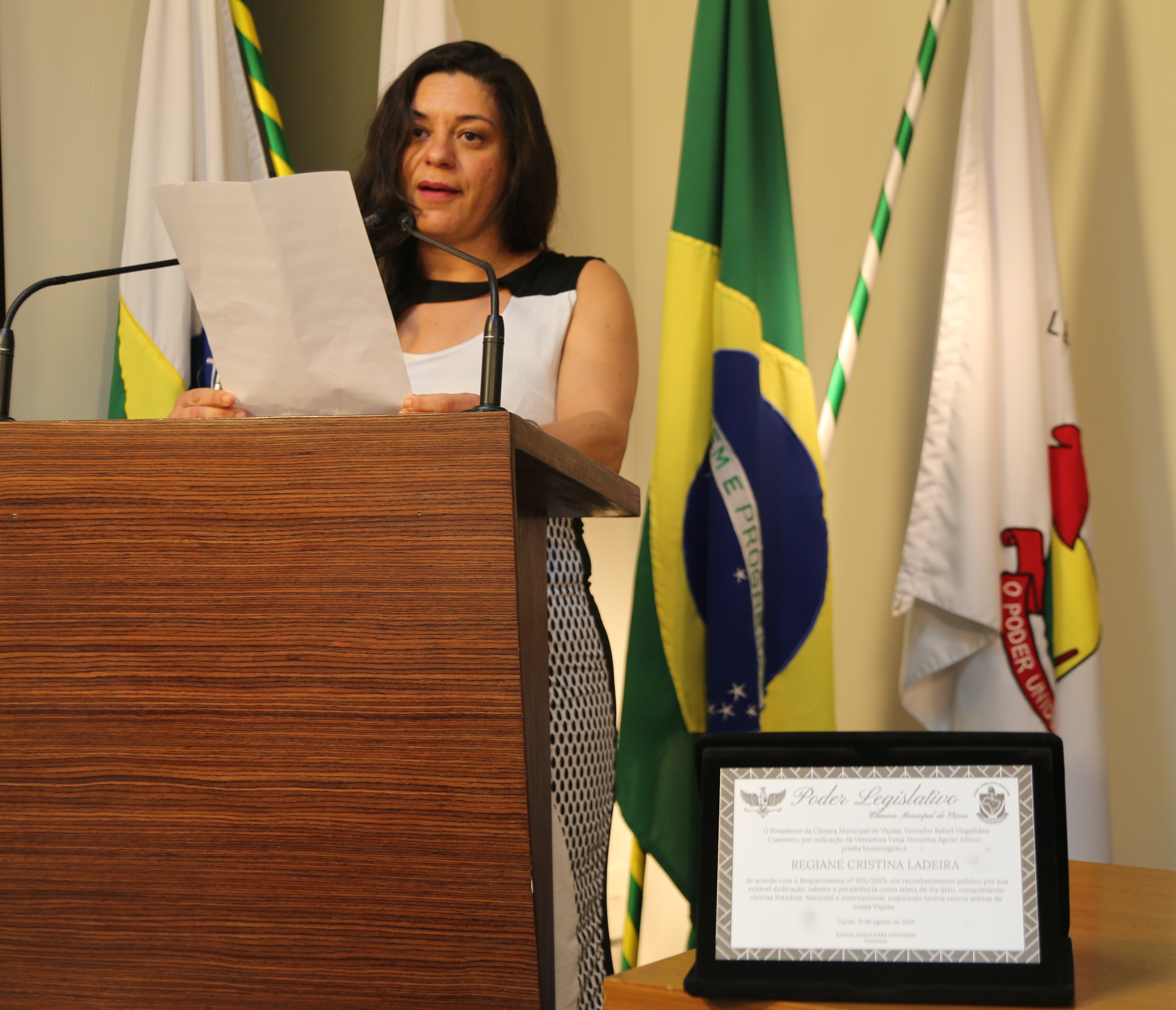 Agradecimento de Regiane