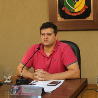 Presidente da Câmara Municipal de Viçosa, Vereador Rafael Cassimiro (Filho do Zeca do Bar) (PSDB);