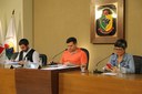 Mesa Diretora Ao centro o Presidente da Câmara Municipal de Viçosa, Vereador Rafael Cassimiro (Filho do Zeca do Bar) (PSDB); à esquerda o Vice-Presidente, Vereador Daniel Cabral (PCdoB); e a 2ª Secretária da Mesa, Vereadora Marly Coelho (PSC)
