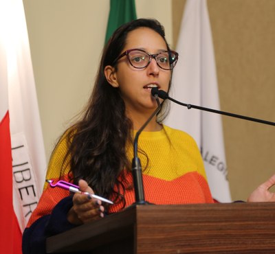 Vereadora Jamille Gomes (PT) Presidente da Comissão de Finanças e Orçamento