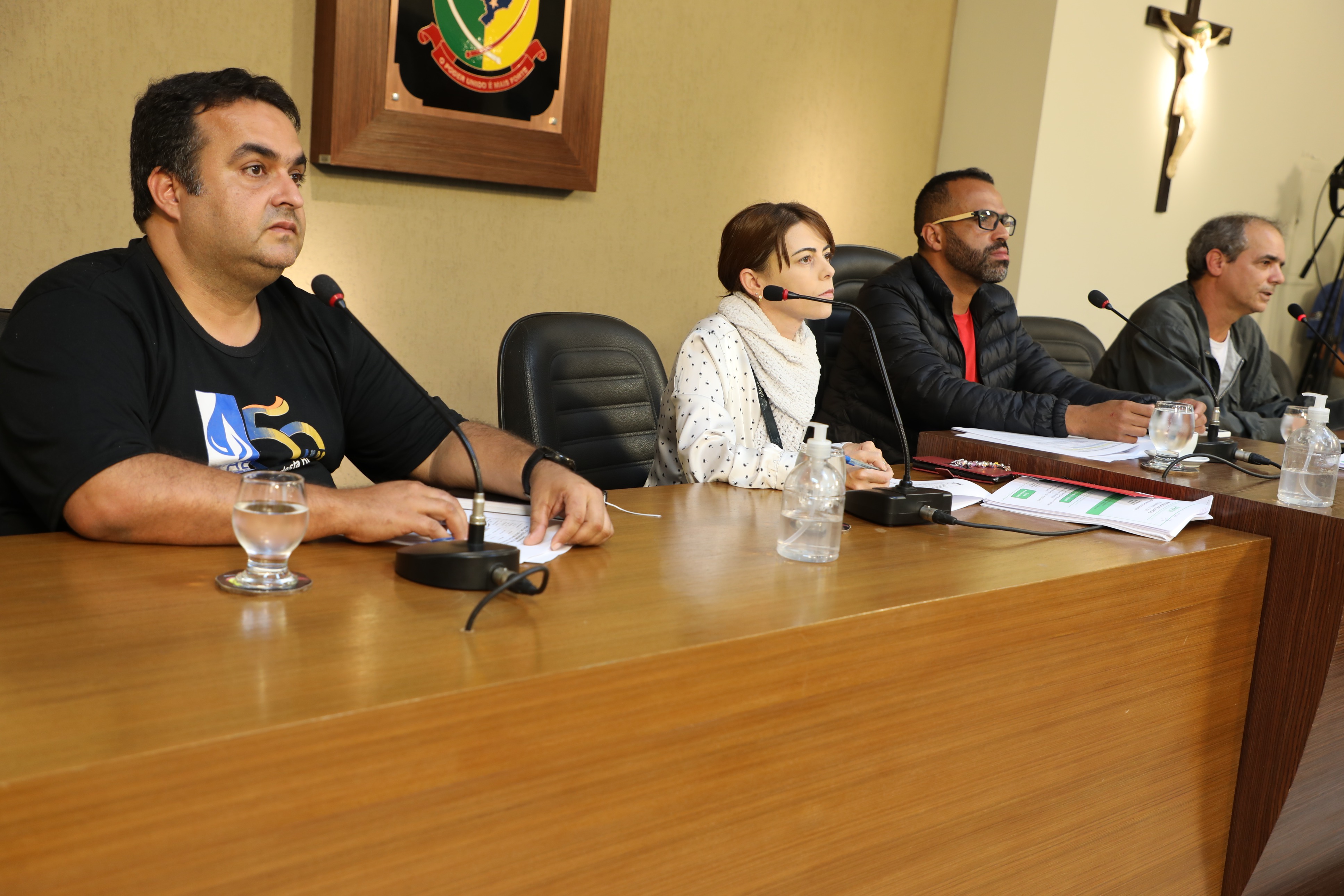 Representantes do Serviço Autônomo de Água e Esgoto (SAAE)