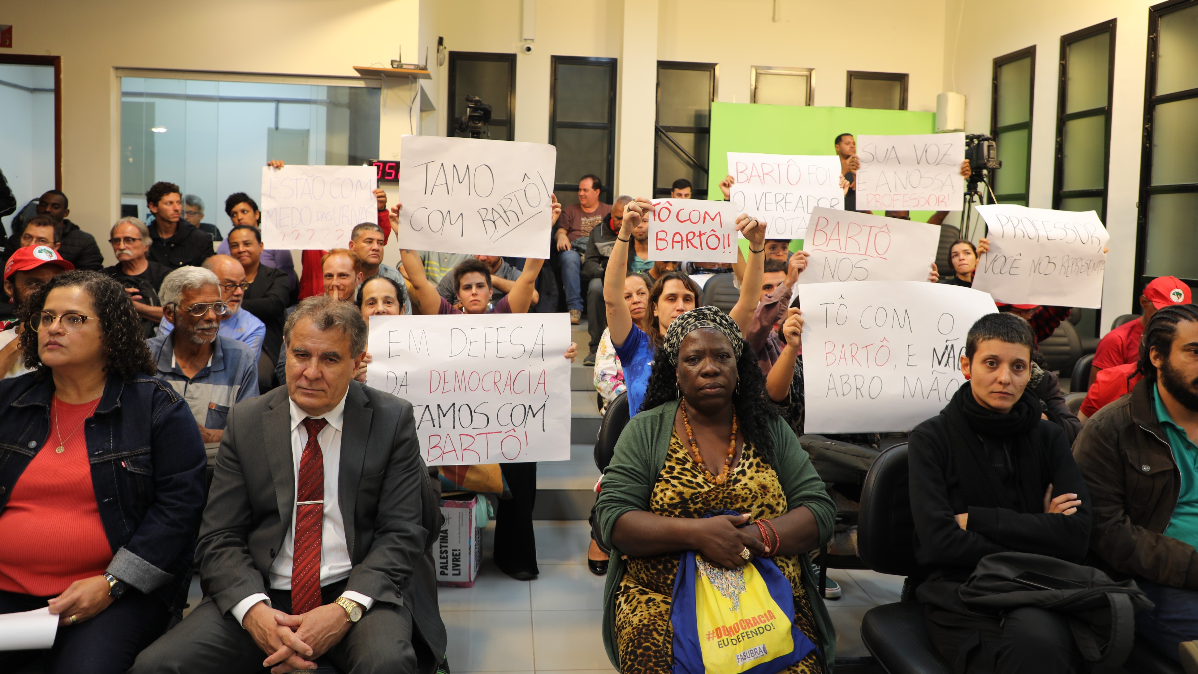 Manifestação em apoio ao Vereador Bartomélio Martins (Professor Bartô) (PT)