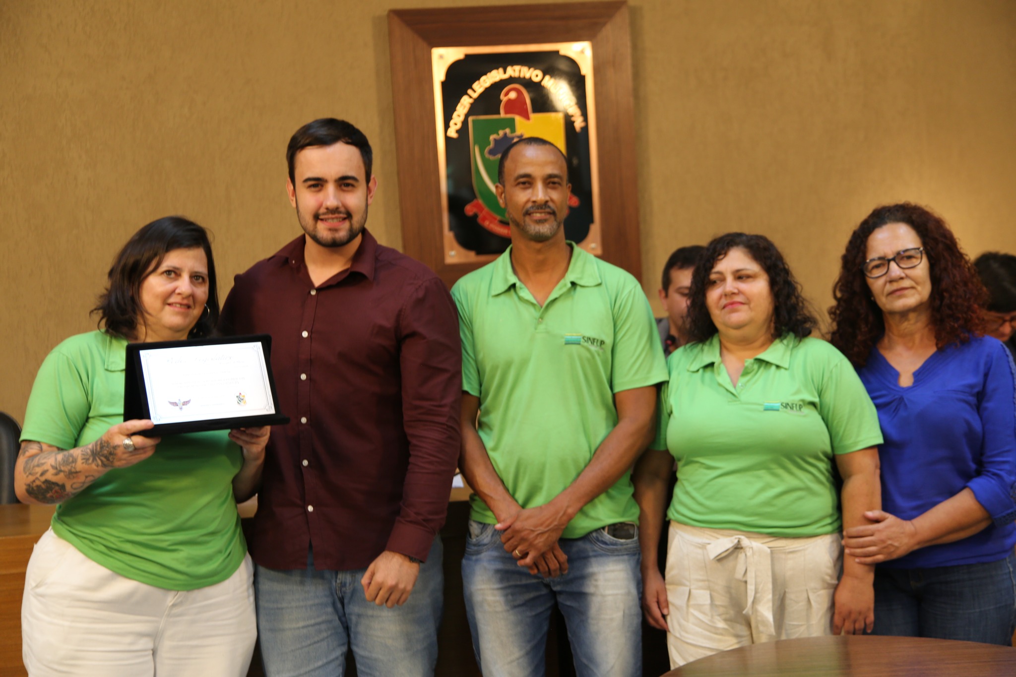 Reconhecimento Público requerido pelo Vereador Daniel Cabral (PCdoB) ao SINFUP pelos 35 anos de sua fundação