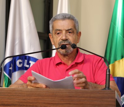 Vereador João Januário (João de Josino) (PSD) Presidente da Comissão de Obras e Serviços Públicos