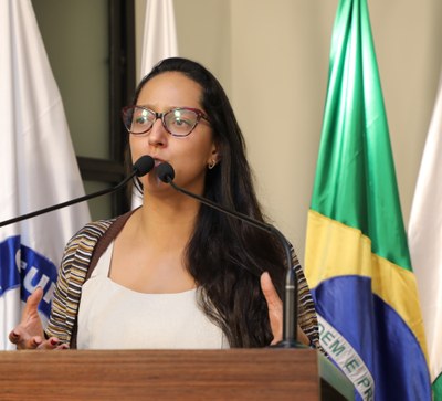 Vereadora Jamille Gomes (PT) Presidente da Comissão de Finanças e Orçamento Procuradora Especial da Mulher da Câmara de Viçosa