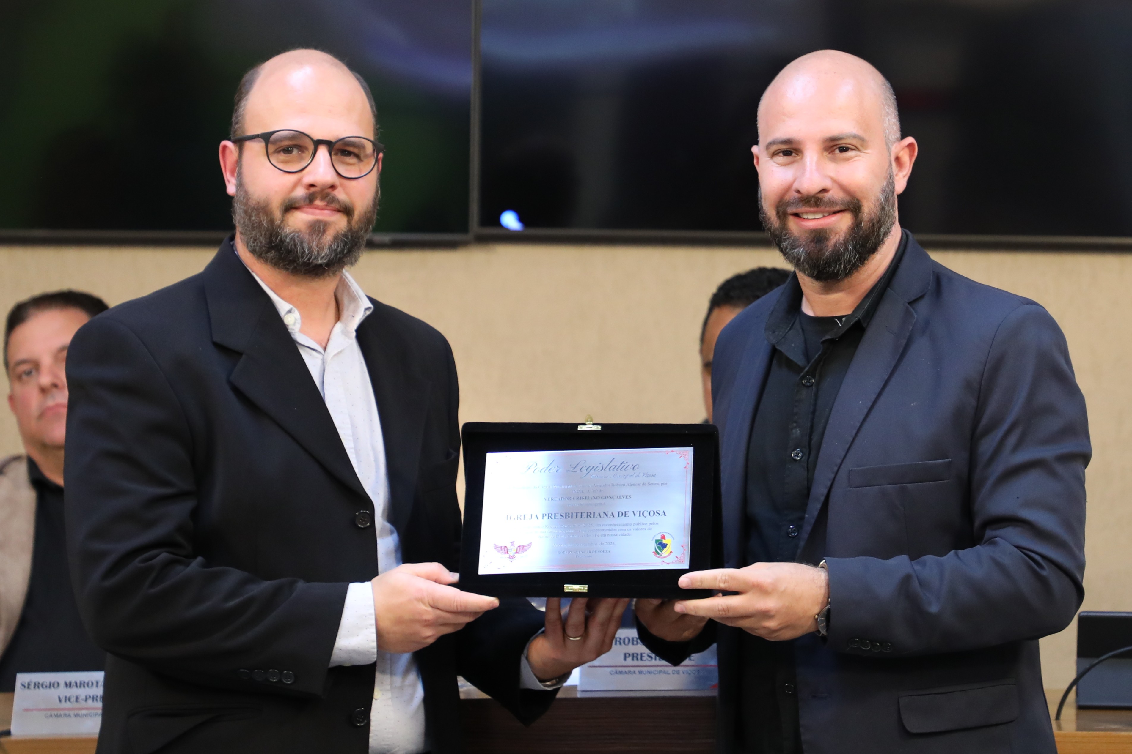 Entrega de Placa Alusiva à Igreja Presbiteriana de Viçosa em homenagem aos seus 60 anos de existência