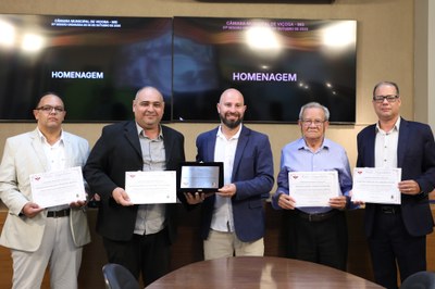 Entrega de Placa Alusiva à Igreja Assembleia de Deus de Viçosa em homenagem aos seus 61 anos de existência