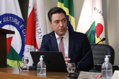 Participação do advogado Arthur Guerra, responsável por consultoria jurídica da Câmara,