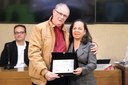 Entrega de Placa Alusiva ao Sr. Winter da Silva, como forma de reconhecimento público por sua história de vida, dedicação profissional e serviços prestados à população de Viçosa