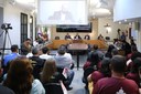 Vereadores e público presente