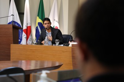 O diretor de Esportes e Lazer do município de Viçosa, Anselmo Gomes de Moura, participa de ordinária a convite do vereador Marco Cardoso (Marcão Paraíso) (PRD)