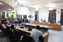 Vereadores e público presente