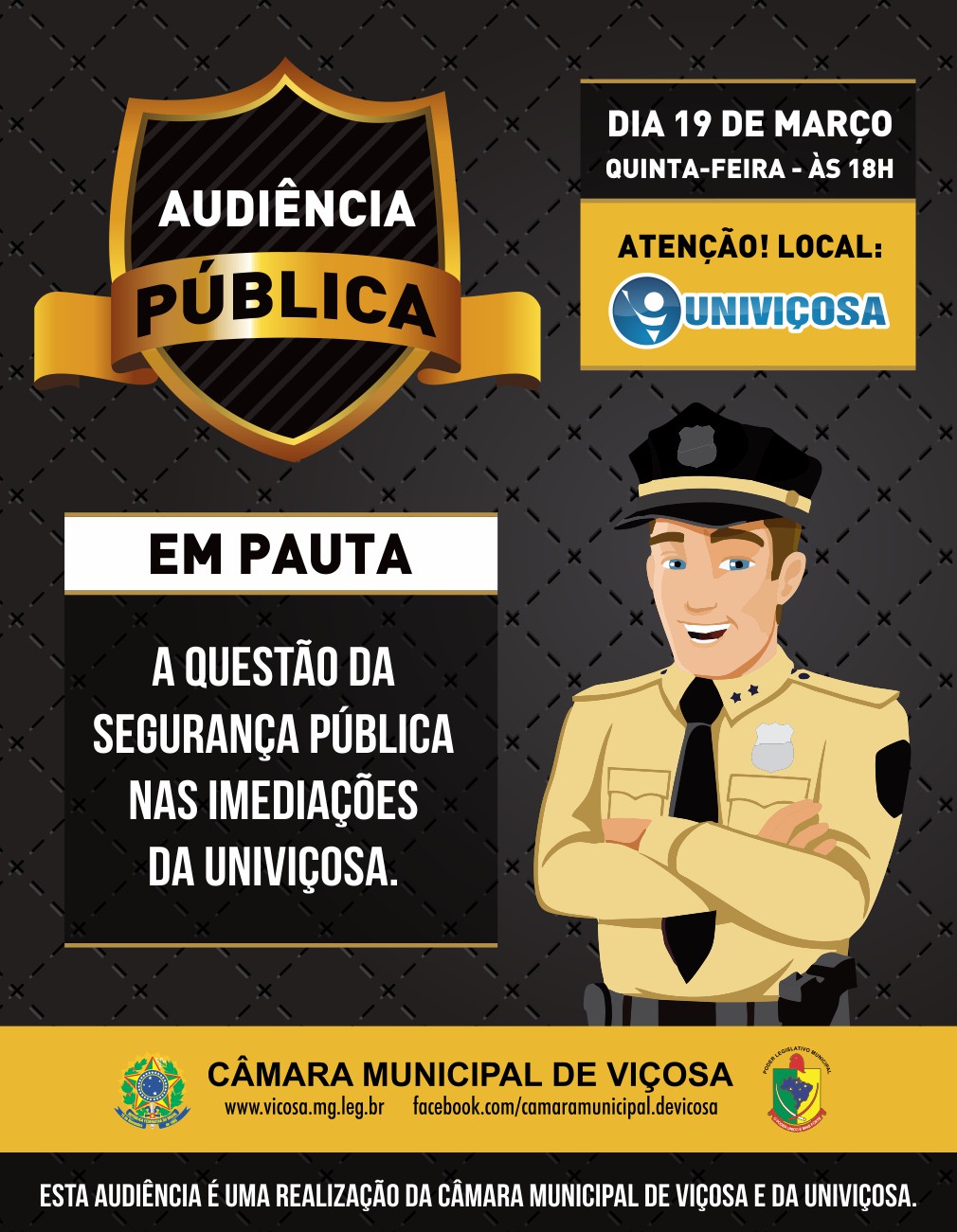Audiência Pública- A Questão da Segurança Pública nas Imediações da Univiçosa