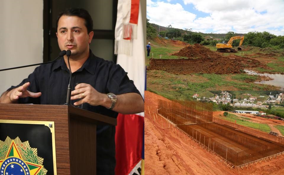 Vereador mostra evolução na obra da ETE da Barrinha