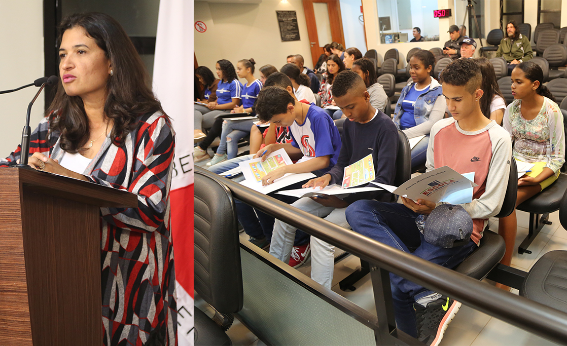 Estudantes do CASB participam da reunião Ordinária da Câmara