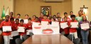 Vereador entrega Certificados ao Palestra sub 13