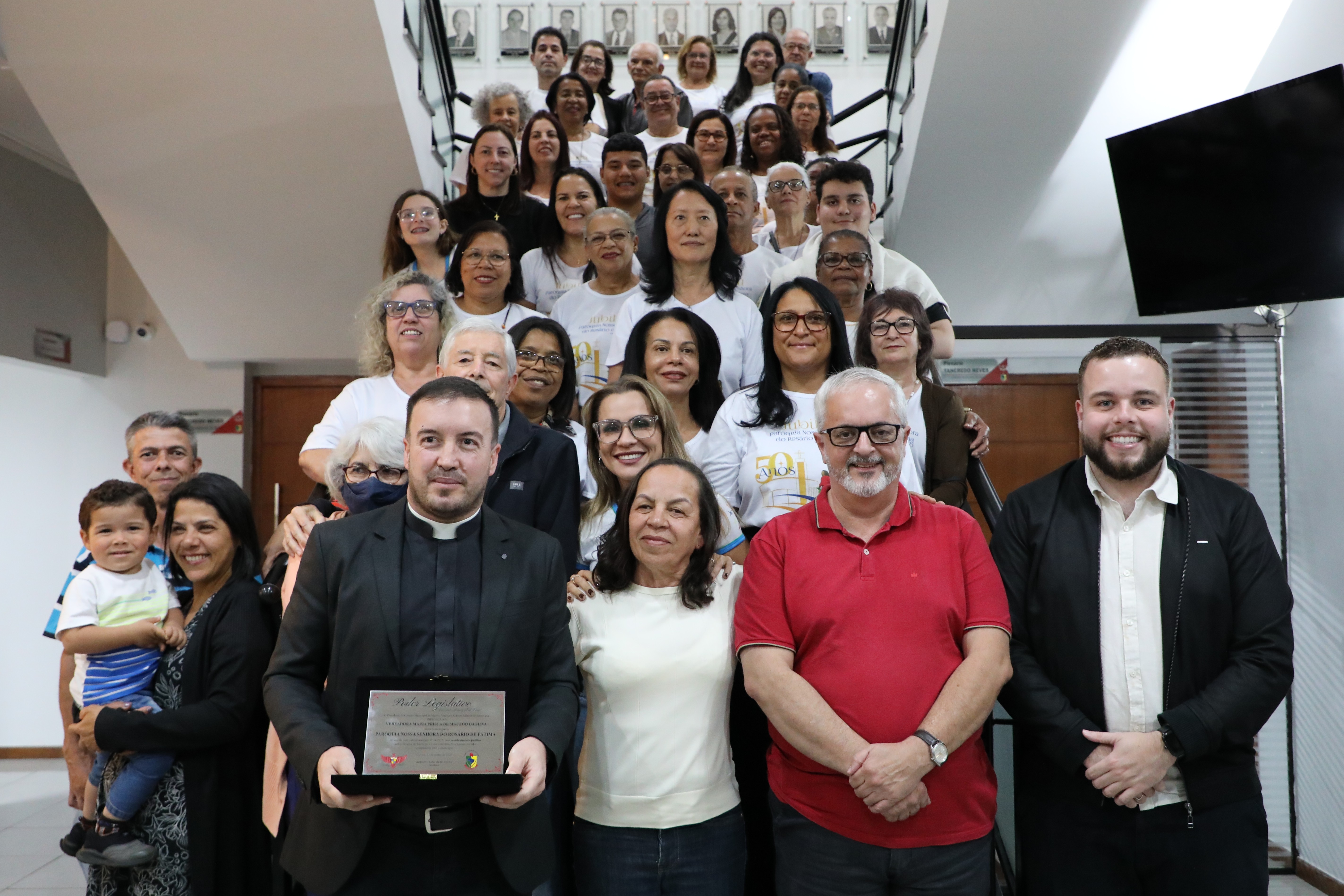 Câmara homenageia Paróquia de Fátima pelos 50 anos de fundação