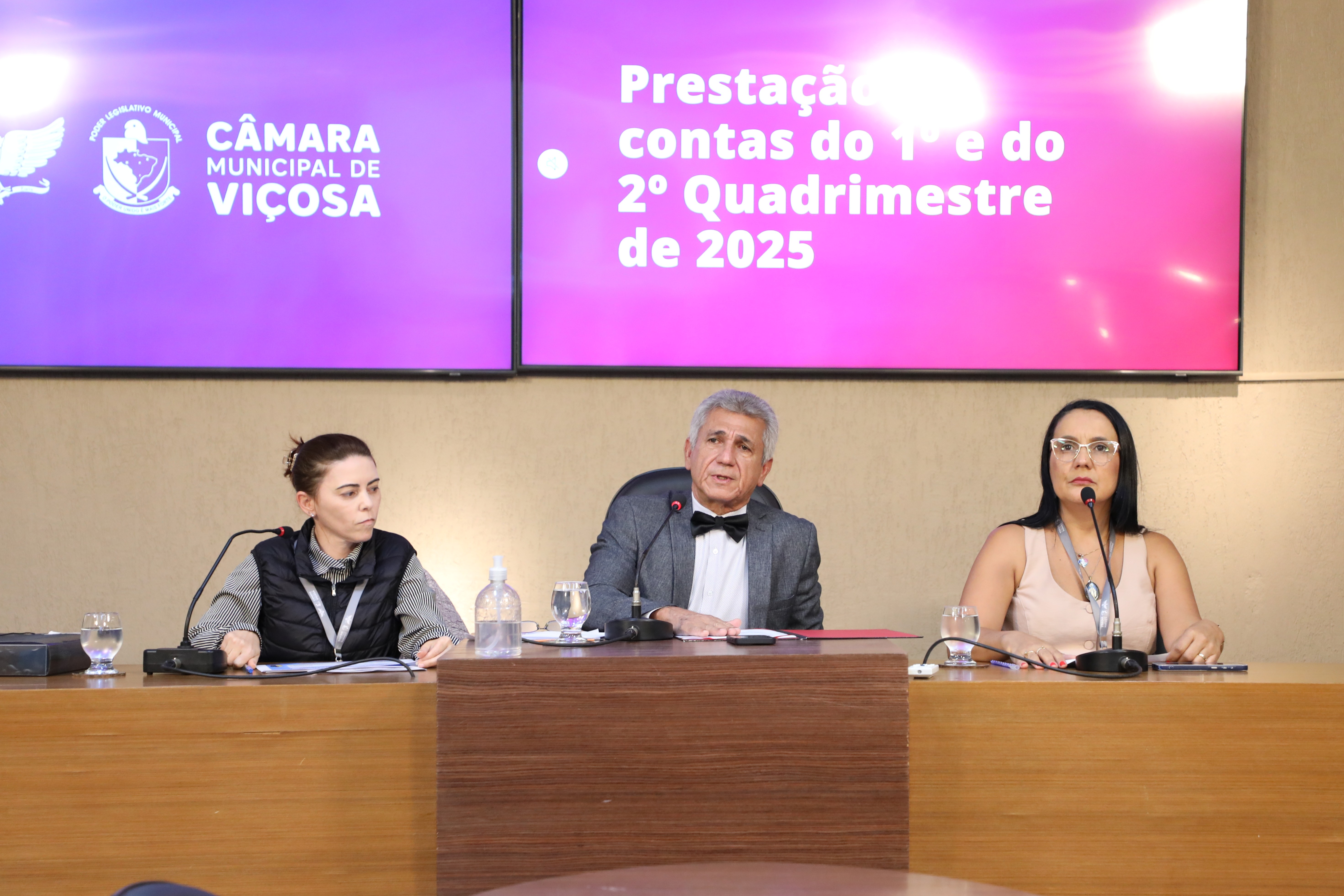 Órgãos municipais prestam contas dos dois primeiros quadrimestres de 2025