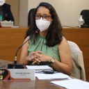 Vereadora Jamille Gomes (PT), 2ª Secretária da Mesa, e Presidente da Comissão de Finanças e Orçamento