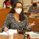 Vereadora Jamille Gomes (PT), 2ª Secretária da Mesa, e Presidente da Comissão de Finanças e Orçamento