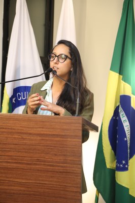 Vereadora Jamille Gomes (PT), Presidente da Comissão de Finanças e Orçamento