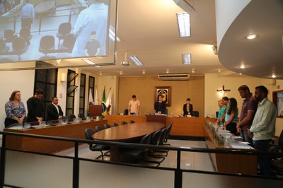 1 minuto de silêncio em homenagem à André Luiz Dias Pereira