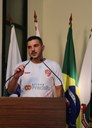 Agradecimento pela homenagem, Gustavo Moreira.