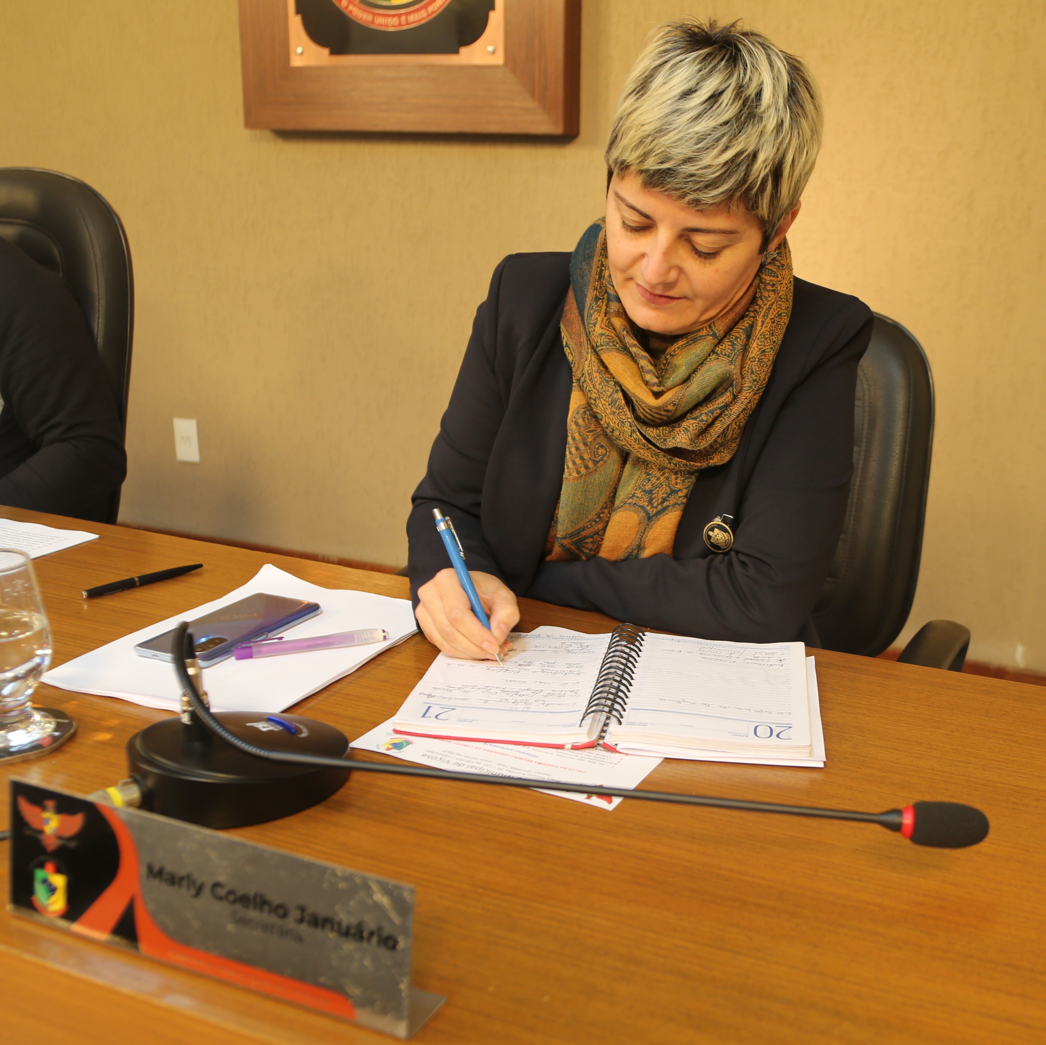 Vereadora Marly Coelho (PSC), Secretária da Mesa Diretora