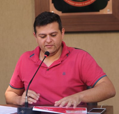 Vereador Rafael Cassimiro (Filho do Zeca do Bar) (PSDB), presidente da Câmara Municipal de Viçosa