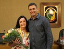 Homenagem Dia Internacional da Mulher Maria de Lourdes Dias Pereira (Lurdinha) e Vereador Marcos Fialho (sem partido)