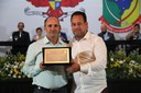 Entrega de Placa: Vereador Gilberto Brandão (Avante) com seu homenageado Geraldo Rodrigues Costa