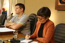 Mesa Diretora Vereador Rafael Cassimiro (Filho do Zeca do Bar) (PSDB), presidente da Câmara de Viçosa; e a Vereadora Marly Coelho (PSC), 2ª secretária da Mesa, presidente da Comissão dos Direitos da Mulher