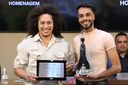 Entrega de Placa alusiva em homenagem ao artista visual Francisco Rosa pelos 25 anos de carreira dedicados à arte e à cultura, com destaque por sua atuação como especialista em arammismo
