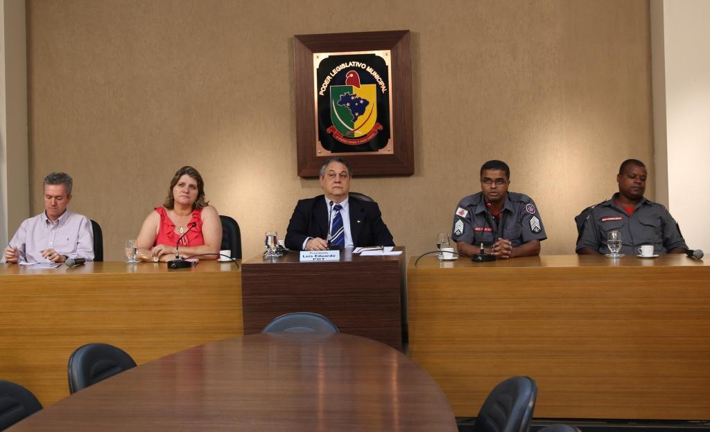 Corpo de Bombeiros participa de Audiência Pública na Câmara