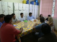 Reunião com construtora discute obras na Escola Municipal Padre Francisco José da Silva