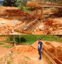 Presidente vistoria construção de ponte na zona rural