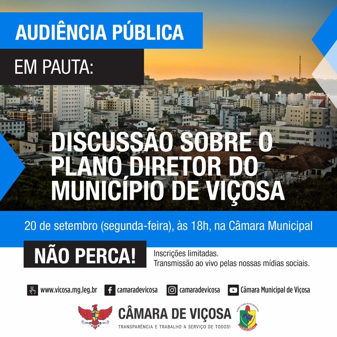 Plano Diretor será discutido em Audiência Pública 