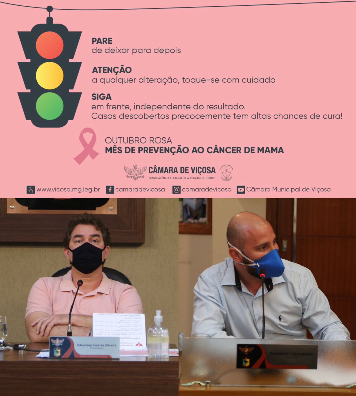 Campanha do Outubro Rosa é lançada na Câmara 