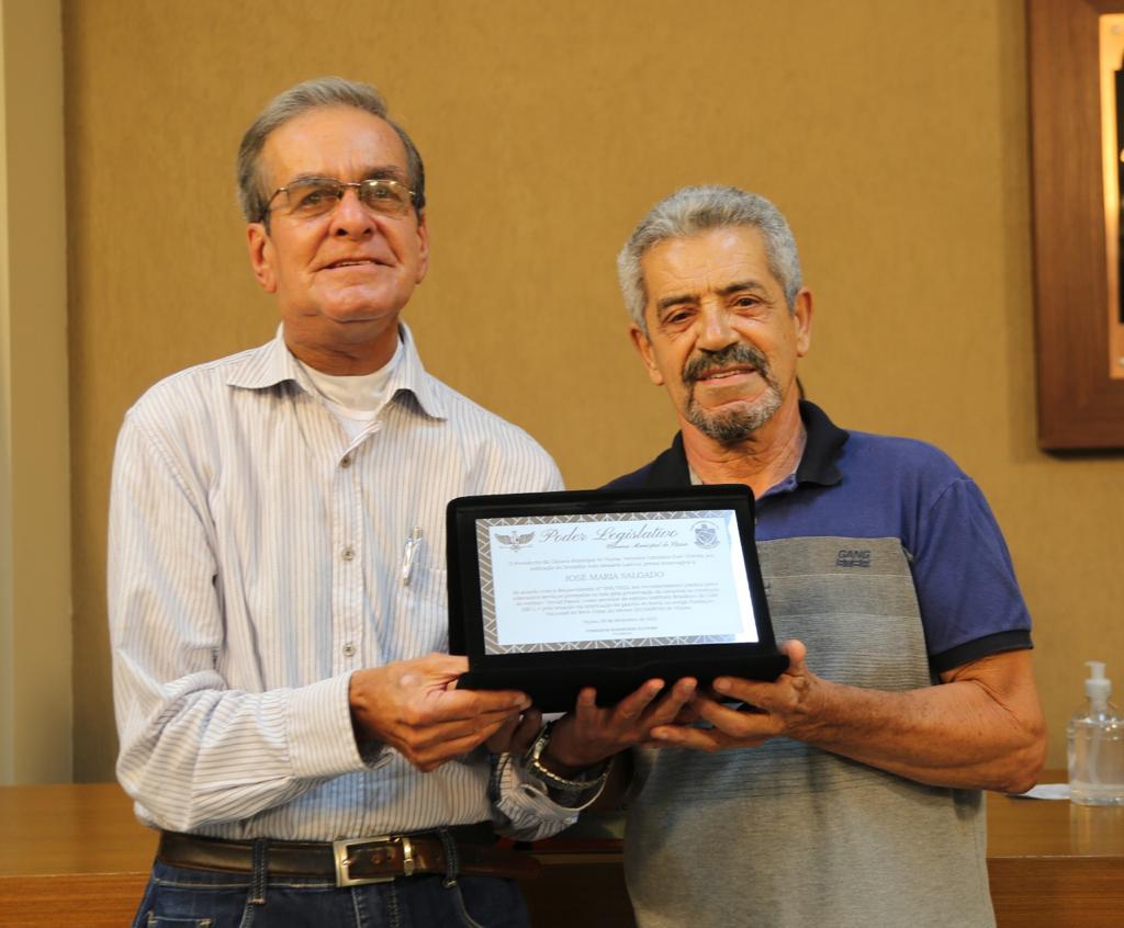 Vereador presta homenagem ao Músico José Maria Santana Salgado