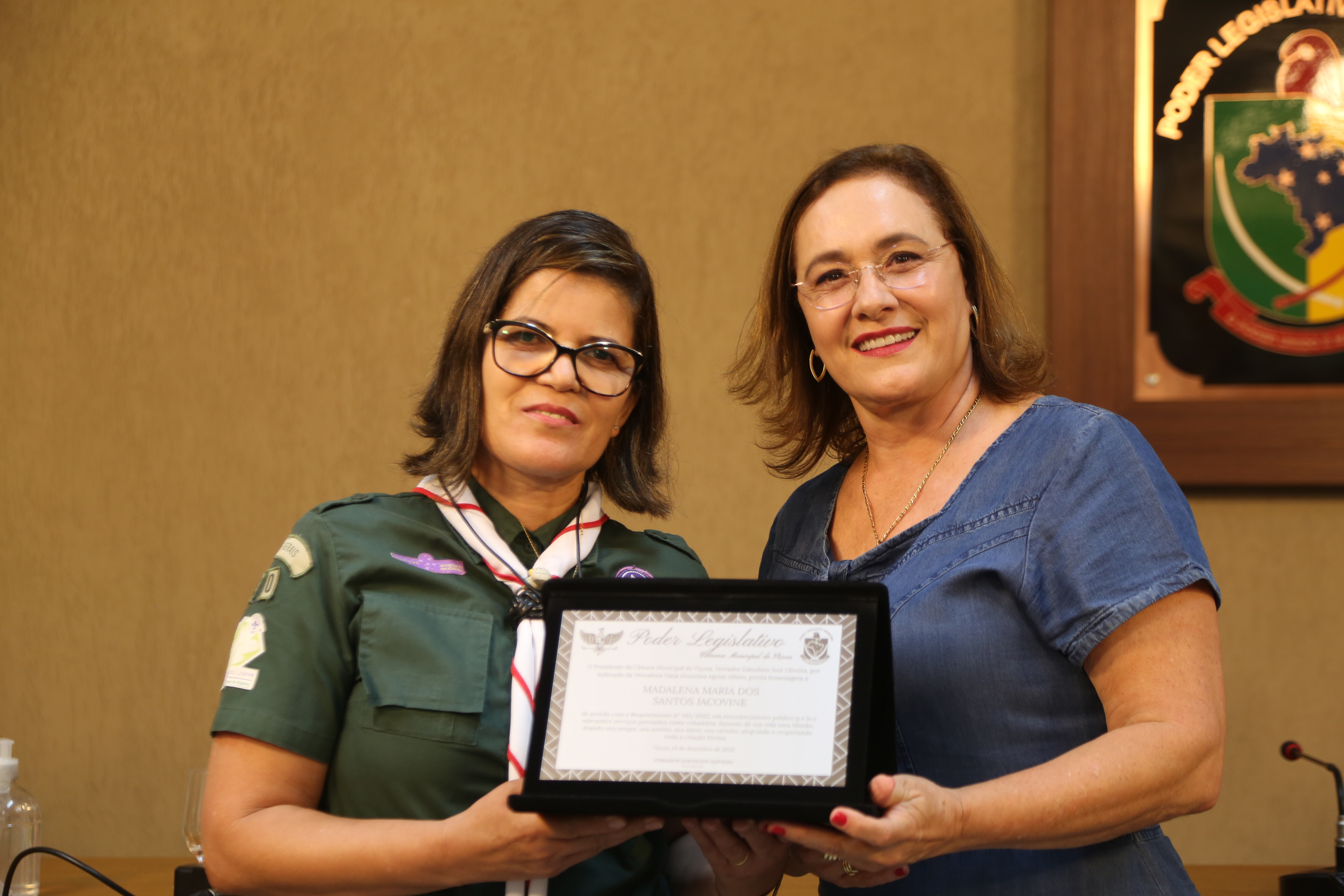 Vereadora presta homenagem à Chefe do Grupo de Escoteiros de Viçosa