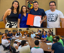 Presidente promulga Lei e discute projeto do Executivo Presidente promulga Lei e discute projeto do Executivo